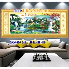 Tranh thêu kín lưu thủy sinh tài
